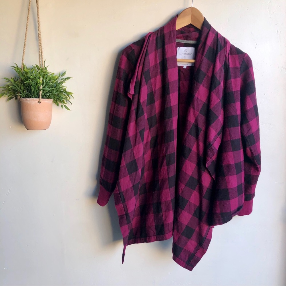 ALTERNATIVE APPAREL Cascade Flannel Cardigan